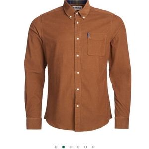 Fine-twill Corduroy Men's Button-down Shirt